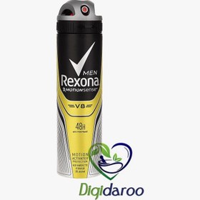 تصویر اسپری ضد تعریق مردانه رکسونا V8 حجم 200 میل ا Rexona V8 For Men Spray 200ml Rexona V8 For Men Spray 200ml