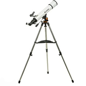 تصویر تلسکوپ نجومی و طبیعتگردی با بزرگنمایی ۱۹۵ برابر مدل Master 90 (برند زیتازی) 