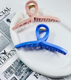 تصویر کلیپس گره ای تک رنگ - کرم 