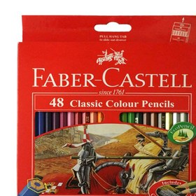 تصویر مداد رنگی 48 رنگ فابر کاستل Faber-Castell 115858 Faber-Castell 115858