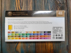 تصویر آبرنگ مانگیو ۴۸ رنگ نیمه 