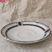 تصویر سرویس چای خوری چینی زرین ایران طرح پرشیا سرمه ای ۶ عددی 