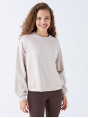 تصویر سویشرت آستین بلند راسته زنانه | ال سی وایکیکی LC Waikiki W3GL15Z8 