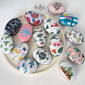 تصویر قوطی فلزی بیضی 