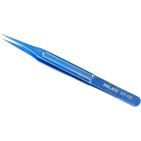 تصویر قیمت و خرید پنس سر صاف تیتانیومی ریلایف مدل RELIFE RT-11D RELIFE RT-11D titanium straight tweezers