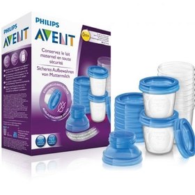 تصویر ست ظرف ذخیره شیر مادر فیلیپس اونت 10 عددی Philips Avent Breast Milk Storage Bag 10 Pieces