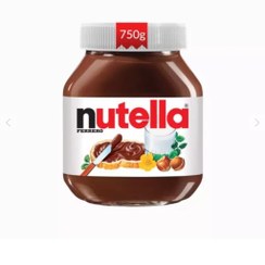 تصویر شکلات صبحانه نوتلا nutella با طعم کرم فندقی 750 گرم 