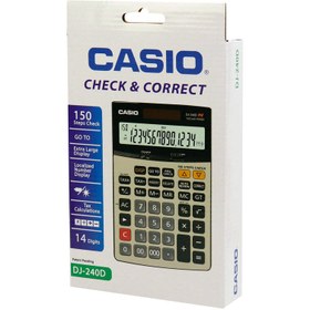 تصویر ماشین حساب رومیزی طرح کاسیو مدل DJ-240D غیر اصل Calculator CASIO DJ-240D not original