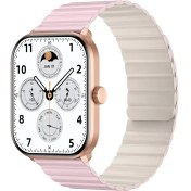 تصویر ساعت هوشمند گلوریمی مدل GC Plus با بدنه فلزی و بند سیلیکونی 