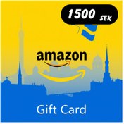 تصویر گیفت کارت آمازون سوئد - اعتبار: 1500 کرون 
