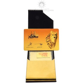 تصویر شمش طلا یوز پلنگ ایرانی (با جعبه فابریک) - یک گرمی 