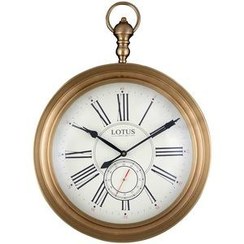 تصویر ساعت دیواری فلزی لوتوس مدل JOLIET کد M 4031 رنگgold LOTUS - JOLIET Metal Wall Clock Code M 4031