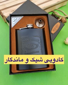 تصویر قمقمه جیبی مشکی 