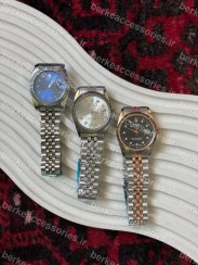 تصویر ساعت رولکس زنانه بند استیل 