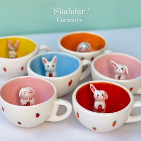 تصویر ماگ سوپرایزی خرگوش 