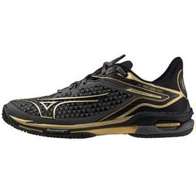 تصویر Mizuno موج به جز تور 6 سال 10 ویژه کفش تنیس مردان سیاه 