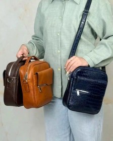 تصویر کیف چرم اسپرت مدل رادین 