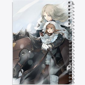 تصویر دفتر نت موسیقی 100 برگ خندالو طرح کلر انیمه کلیمور 