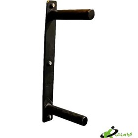 تصویر خرید و قیمت رک صفحه و هالتر plate rack and barbell suitable for plates with a diameter of 5 cm