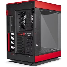 تصویر کیس کامپیوتر هایت Y60 Cherry Mid Tower قرمز HYTE Y60 Cherry Mid Tower Red Computer Case