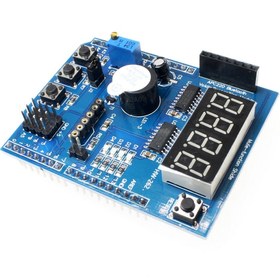 تصویر ماژول شیلد مولتی فانکشن آردوینو اونو /Arduino uno multi function ARDUINO MULTI-FUNCTION SHIELD