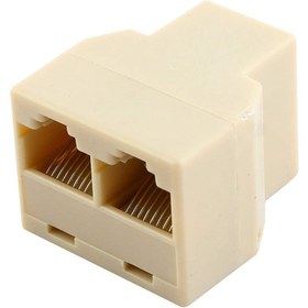 تصویر تبدیل 1 به 2 پورت شبکه RJ45 CONVERTER 1 TO 2 RJ45