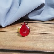 تصویر انگشتر رکابدار رزینی - طرح انار 