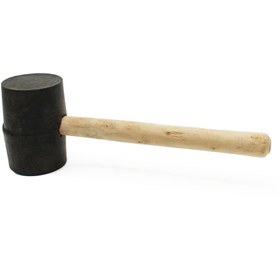 تصویر چکش لاستیکی دسته چوبی بزرگ Large wooden handle rubber hammer