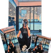 تصویر پک اقتصادی حوله زیرانداز ورزشی و کوله ورزشی(شوزبگ) طرح پرفروش منا 