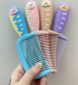 تصویر شانه دسته سیلیکونی 