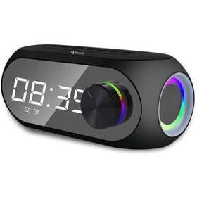 تصویر اسپیکر بلوتوثی قابل حمل ساعت دار کیسونلی مدل LP-2S Kisonli wireless speaker model LP-2S