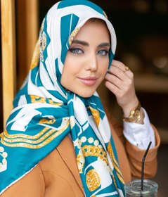 تصویر روسری ابریشم مجلسی شیک در 8 رنگ سایز 140 کد 147 gnt scarf code 147