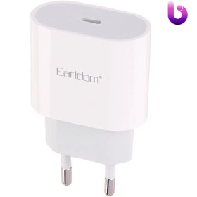 تصویر شارژر دیواری الدرام مدل تایپ سی Earldom ES-EU4 اصلی Earldom EU4 WALL CHARGER