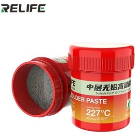 تصویر خمیر قلع 227 درجه ریلایف RELIFE RL-406 SOLDER PASTE