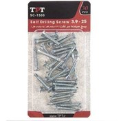 تصویر مجموعه 30 عددی پیچ سرمته تی پی تی مدل SC-1500 TPT SC-1500 Self Drilling Screw Pack Of 30 PCS