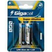 تصویر باتری قلمی گیگاسل مدل Super Alkaline بسته ۲ عددی 
