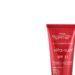 تصویر ضد آفتاب ضد چروک اکسپرتیج آردن SPF35 مدل vita sun ardene expert age total sunblock spf35 sunscreen cream 45ml