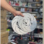 تصویر دیسک تزیینی چرخ فلزی در رنگ بندی کیفیت درجه یک بسته دو عددی 