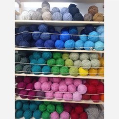 تصویر نخ پشمی سنتی گلیم بافی کلاف 50گرمی در رنگهای مختلف 