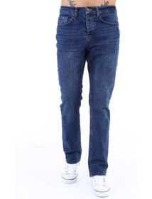 تصویر شلوار جین مردانه با کمر بلند و دم‌پای کوچک، فیت معمولی مدل C336 برند cedy denim Men's High Waist Pile Cuffed Jeans Regular Fit Jean C336