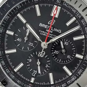 تصویر ساعت برایتلینگ خلبانی صفحه مشکی breitling A9510 