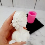 تصویر قالب شمع مدل دختر ناتالی Silicone candle mold