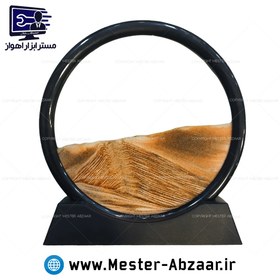 تصویر تابلو شنی استندی 7 اینچ دارای رنگ بندی مدل دایره QUICKSAND PAINTING 7IN 