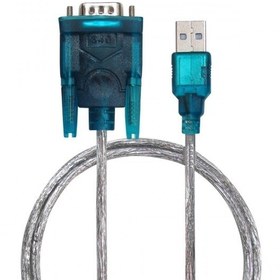 تصویر کابل تبدیل USB به RS232 مدل RS02 طول 0.8 متر - نقره ای 