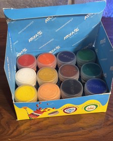 تصویر گواش آریا 12 رنگ مقوایی 