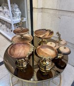 تصویر سرویس پذیرایی سوسن، چوب گردو 