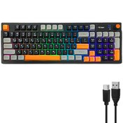 تصویر کیبورد گیمینگ دی نت مدل DT-984 با سیم RGB دار 