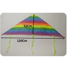 تصویر کایت رنگین کمان 120 سانتی متری Rainbow 120cm Kite
