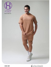 تصویر ست تیشرت شلوارک مردانه 