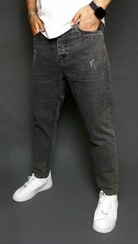 تصویر شلوار مام فیت مردانه سایز ۳۶ ذغالی 